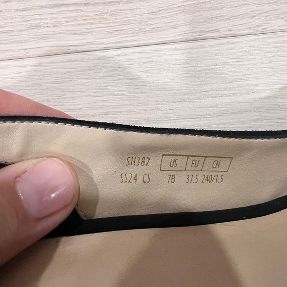 Stuart Weitzman Black Suede Slingback Wedges - Picture 4 of 7